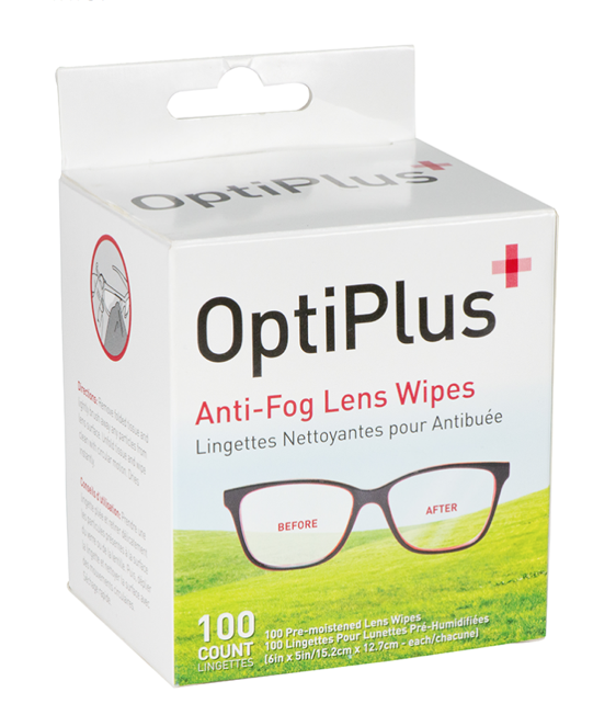 OptiPlus Anti Fog lens wipes